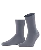 FALKE Herren Homepads M HP Wolle Baumwolle Rutschhemmende Noppen 1 Paar Stoppersocken, Grau (Steel Grey 3250), 43-46