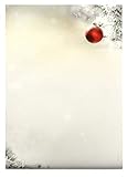 Weihnachtsbriefpapier | Stille Nacht | 100 Blatt weihnachtliches Motivpapier DIN A4 | Briefpapier