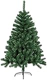 AufuN Künstlich Weihnachtsbaum 180cm Künstlicher Weinachts Baum Deko Tannenbaum Grün PVC mit Metallständer Weihnachtsdeko