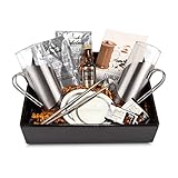 Geschenk Set Lumumba (12-teilig) inkl. Rum, Schokolade, Gläser, Untersetzer, Trinkhalmlöffel für Weihnachten, Silvester, Geburtstag