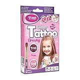 Tytoo Glitzertattoo Set für Mädchen mit 15 Schablonen- Seine Anwendung ist auch für Kinder mit empfindlicher Haut sicher und hält bis zu 18 Tage - 100% Geld-zurück-Garantie, Rosa