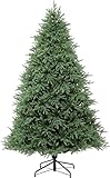 eveXmas 190cm Künstlicher Weihnachtsbaum, Tannenbaum Infinity Klassik Grün, 1132 Zweige 100% PE-Spitzen, inklusive Metallständer