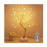 Kinamy LED Lichterbaum, 108 LED Deko Lampe Leuchtzweige 8 Modi Dimmbar, Led Baum USB/Batteriebetrieben, Lampe Baum Beleuchtete Zweige Deko mit Fernbedienung Timer