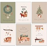 36 recycelte Weihnachtskarten mit Umschlägen - Stilvolles traditionelle (36 Stück)