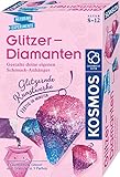 KOSMOS 657758 Glitzer-Diamanten, Funkelnde Schmuck-Anhänger erstellen und gestalten, mit Gießformen, Schmuckbändern, Glitzer, Granulat in 3 Farben, Experimentierset für Kinder von 8-12 Jahren