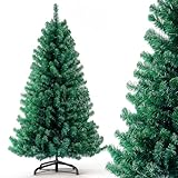 Weihnachtsbaum Künstlich 180cm，Tannenbaum Künstlich PVC mit Metallständer，Premium Nordmanntanne,Schwer Entflammbarer Christbaum für Weihnachten-Dekoration, Mehrweg,Naturgetreuer Tannenbaum Künstlich