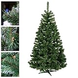 Weihnachtsbaum Künstlicher Tannenbaum 150cm 180cm 220cm Baum FIchte Schnee Christbaum Kunstbaum Tanne Kunsttanne (180 cm)