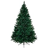 BB Sport Christbaum Weihnachtsbaum 150 cm Dunkelgrün PVC Tannenbaum Künstlich Standfuß Klappsystem