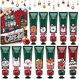 Handcreme Fußcreme Set, 12PCS Feuchtigkeitscreme Pflegecreme für Trockene Rissige Hände Füße, Geschenkset Weihnachten für Frauen Männer